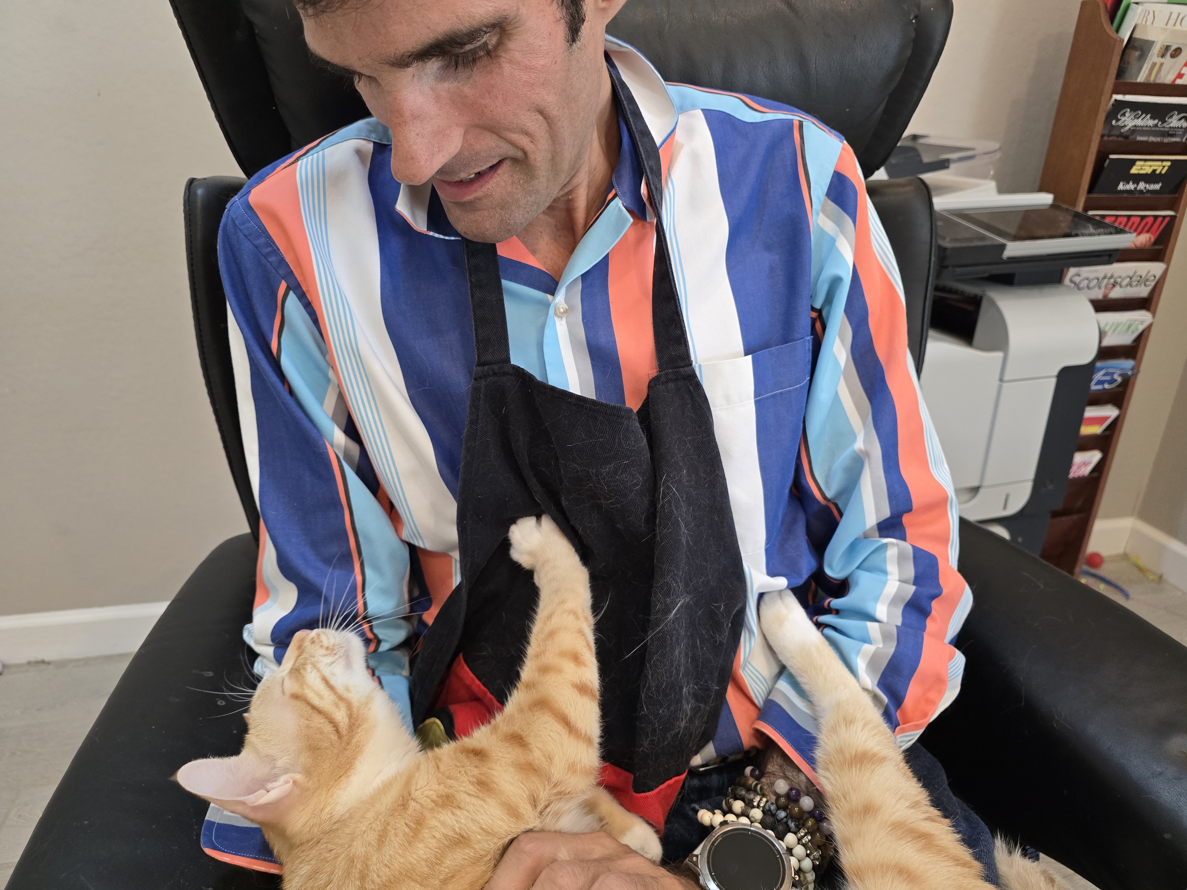 Amore and Sascha sharing an affectionate moment